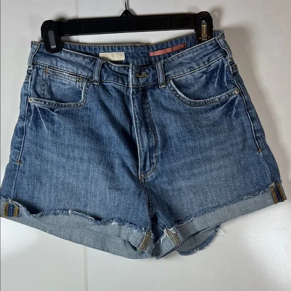 Anthropologie pilcro High Waist Blue Denim ShortsA0376 - Picture 2 of 5